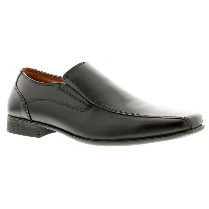 Red Tape Mens Shoes Black Slip On Leather UK 8 EUR 42 eBay