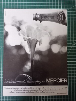 1347 beautiful advertising circa 1960 Champagne Mercier - delicately