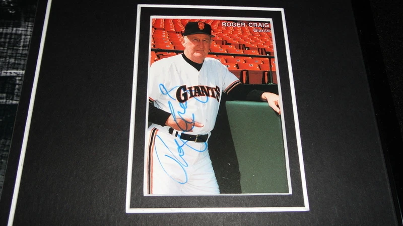 Roger Craig Signed Framed 11x17 Photo Display Dodgers Giants - Image 2 of 2