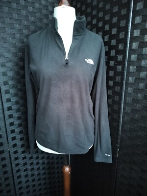 Gebrauchtes Damen North Face TKA100 Base Layer Top schwarz Größe XL