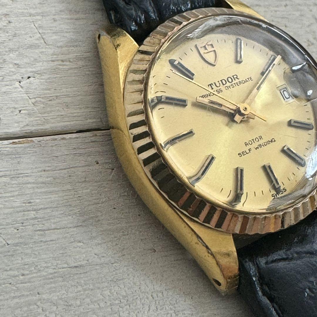 90s TUDER チュードル PRINCESS OYSTER DATE GP Tudor Princess Oysterdate Watch – 90s Auto GP, Orig Buckle