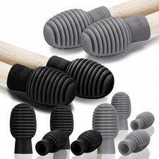 Frienda 8 Pack Drumstick Dampeners for Silent Drumming Black and Grey