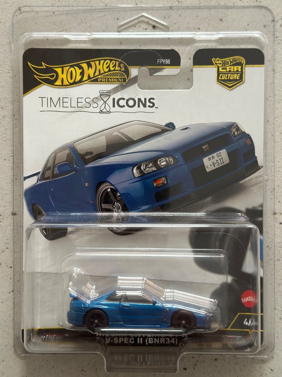 ホットウィール タイムレスアイコン スカイライン GT-R R34 10ピース Hot ホットウィール タイムレスアイコン スカイライン GT-R R34 10