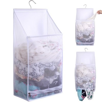 Hanging Collapsible Breathable Mesh laundry bags,Fast Drying Portable Space S...