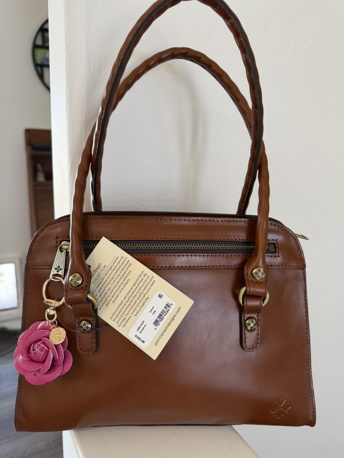 Patricia Nash Heritage Collection Leather Handbag W Dust Bag NWT FREE SHIPPING