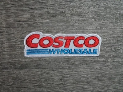 Costco Wholesale Embroidered Iron On Patch 3.5" x 1.25"
