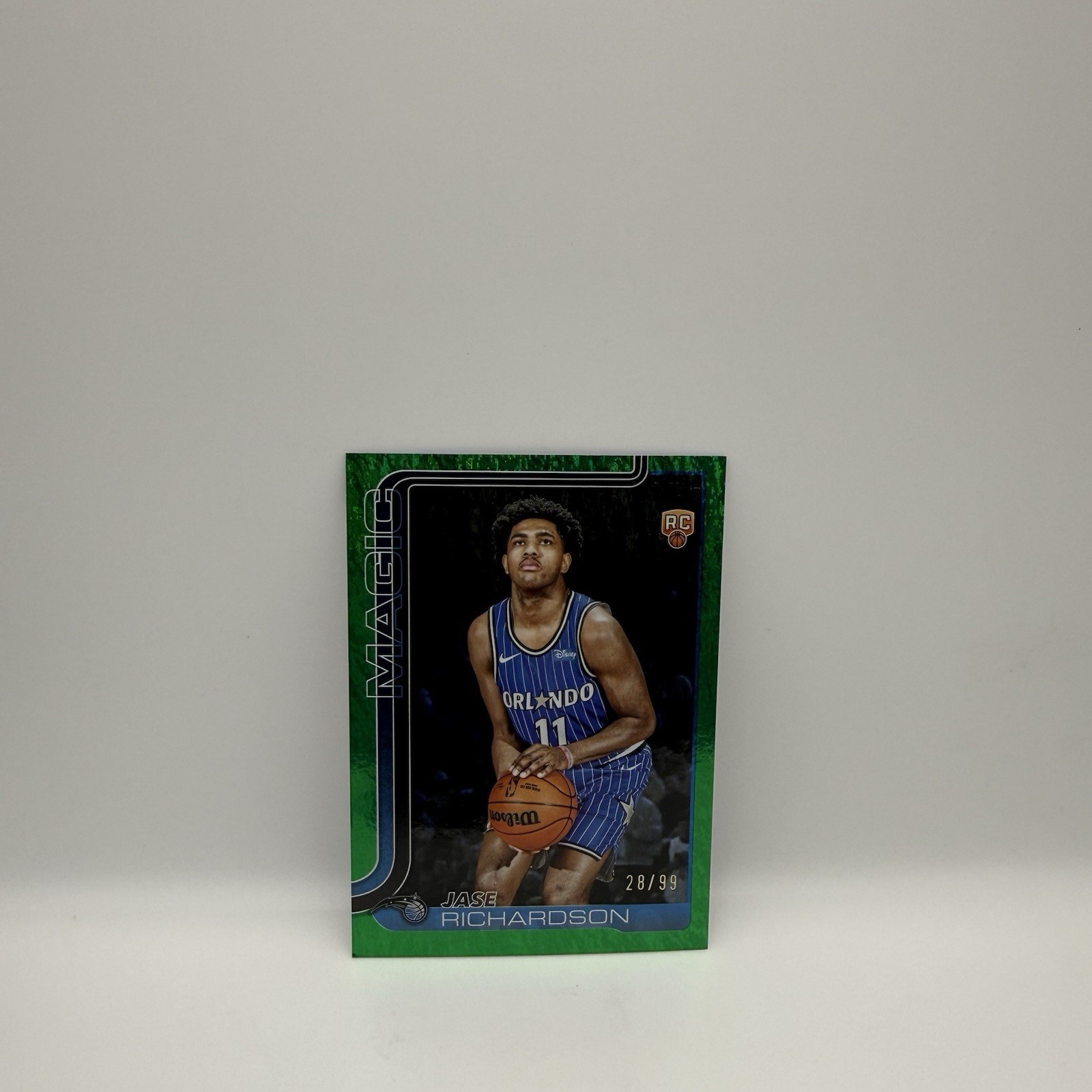 2025-26 Topps Basketball Green Holo Foil #225 Jase Richardson /99