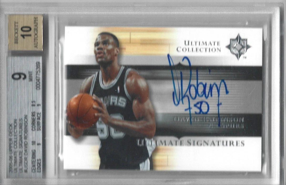 David Robinson Basketball Autographed Sports Trading Cards 