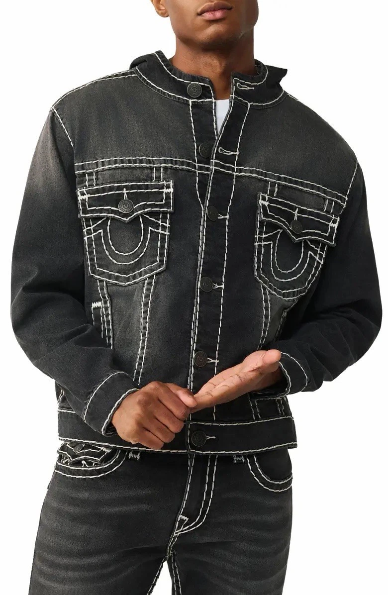 true religion jeans denim jacket products for sale | eBay