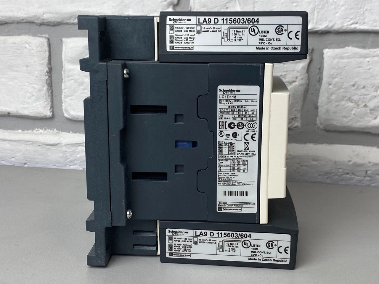 Contactor TeSys Deca LC1D115F7C 3P(3NO) AC-3/AC-3e 440V 115A 110V AC 50/60Hz 3389110377088 - thumbnail 6
