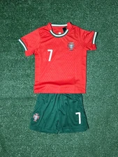 Youth/ Adult/ Buy Any 2 Get One Free Mystery/ Ronaldo 7 Portugal Home Jersey