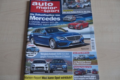 2) Auto Motor Sport AMS 08/2015 - Opel Insignia Sports  - BMW X3 xDrive 35d mit