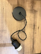 Black hanging light fixture