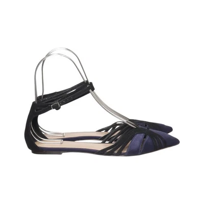 J.Crew, Ballerinas, Größe: 38, Leder, Blau/Schwarz, Damen #ROI - Bild 1 von 4