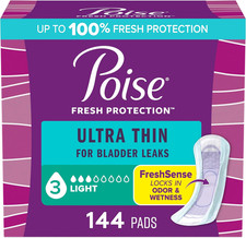 Ultra Thin Incontinence Pads Postpartum Pads for Bladder Leaks, 3 Drop Light A