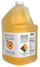 Apricot Kernel Oil - 1 Gallon - Food Grade - safety sealed HDPE container with r
