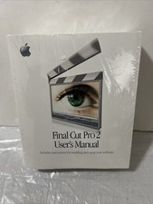 Vintage Apple Final Cut Pro two users manual brand new sealed