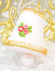 Vintage Satin Covered Bells & Sugar Coated Bell Christmas Ornament — photo 7