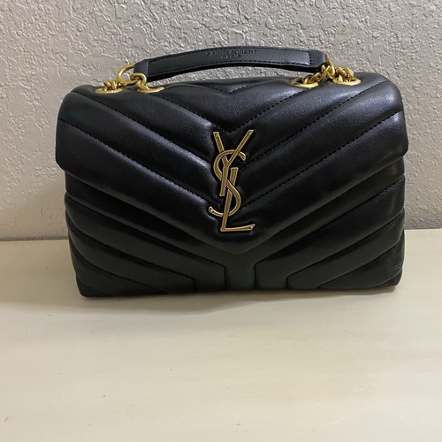 YSL Saint Laurent Loulou Black Handbag Shoulder Crossbody Bag