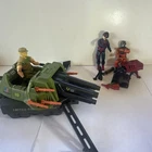 G I Joe Lot Vehicle, Tank (3) Figures And Some Missiles.
