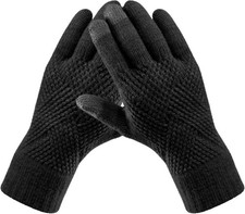Women's Winter Touchscreen Gloves Warm Fleece Lined Stretchy Knit Gloves