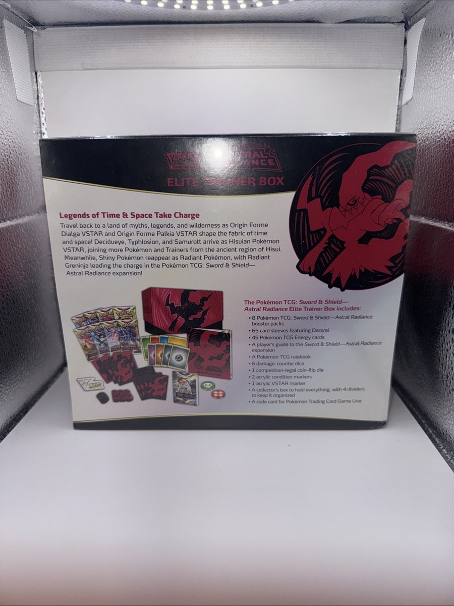 Pokemon Astral Radiance Elite Trainer Box Darkrai Sealed Sword & Shield  ETB | eBay