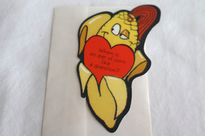 NOS Hallmark Cards Riddle Valentine Greeting Card, Env. & Seal - Hearts