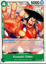 Kouzuki Oden OP14-026 The Azure Sea's Seven Release Event Cards One Piece NM