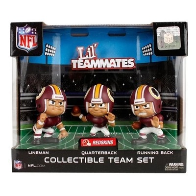 Washington Redskins Lil' Teammates Three pack, QB, RB, and LM set of 3.