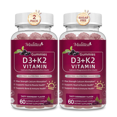Vitamin D3 10000 IU + K2 w/Calcium Magnesium Zinc for Immune & Bone Support