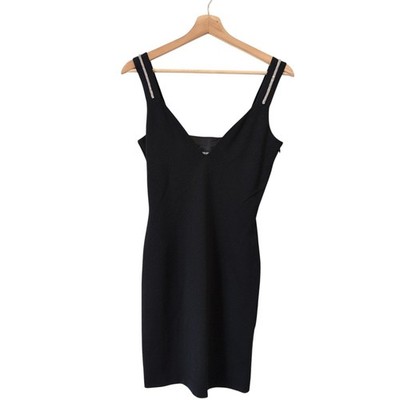 Just Cavalli No Reserve Black Crystal Rhinestone Mini Dress 40 / 4