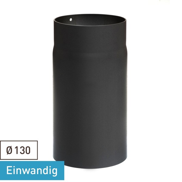 Rauchrohr / Ofenrohr 130Mm - 250Mm Schwarz DN130 Kaminrohr Ofen Rohr-image