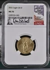 U.S. Mint American Eagle $10 2022 1/4 oz Gold MS70 NGC Don Everhart Signed