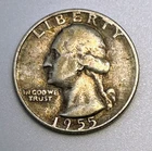 1955-D Washington Silver Quarter Denver Mint 90%