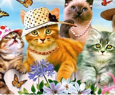 Wooden Jigsaw Puzzles For Adults - Cats in Hats 146 Piece Cat Jigsaw Puzzle 
