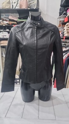 Jacke Damenjacke Conbipel Leder schwarz Gr. 42 AN760