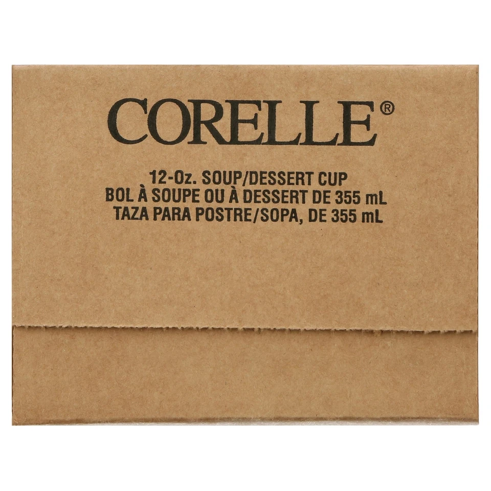 Tigela de arroz de vidro Corelle Winter Frost branca 12 oz (conjunto de 4) - Imagem 2 de 4