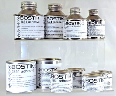 Bostik 3851 Latexkleber & No 4 Reiniger 25ml/50/100/125/150/250ml - Metalldosen
