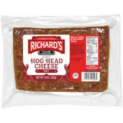 Richard's Hot Hog Head Cheese 10 Oz (4 Pack)