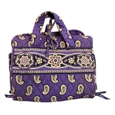 hanging travel toiletry bag vera bradley Watch Details of my on Amazon Live Outlet Exclusive Interior features three mesh zip compartments Wipe Vera Bradley Hanging Travel organizer