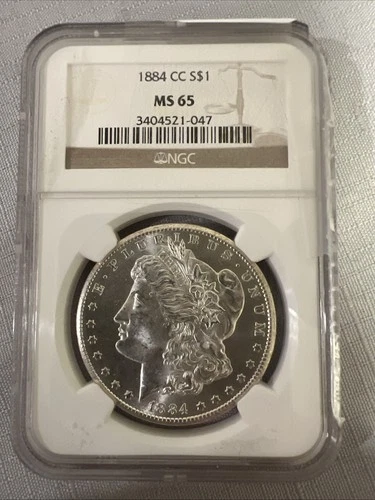 1884-CC NGC MS-65 MORGAN SILVER DOLLAR
