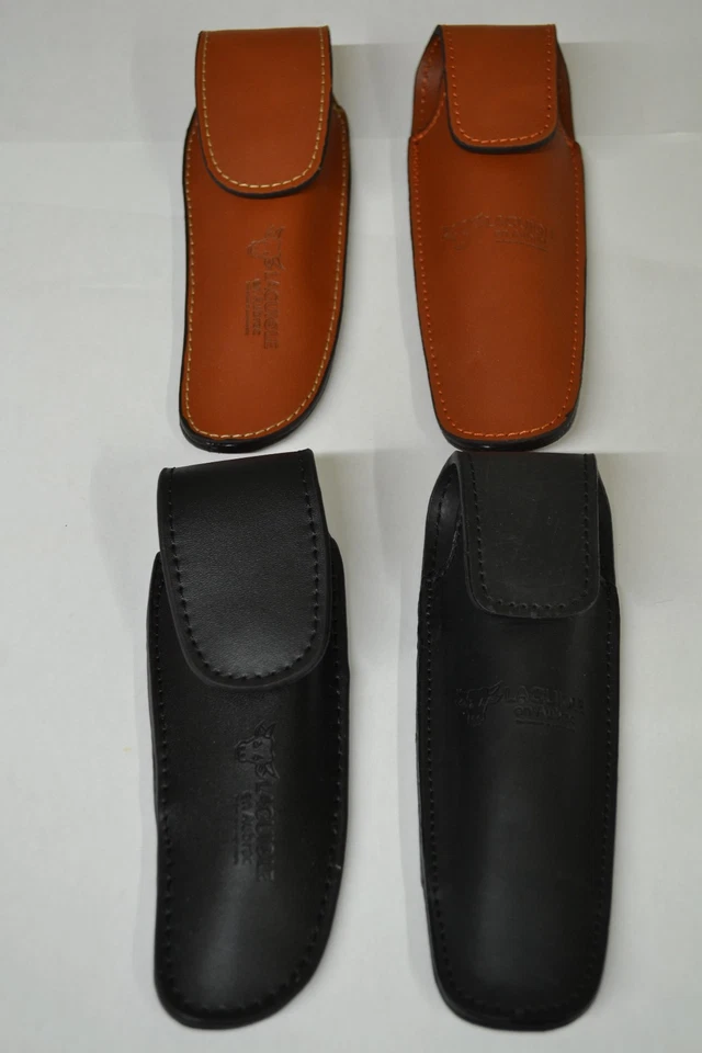 Laguiole en Aubrac Gürteltasche Messerscheide Lederetui für Messer bis 12cm