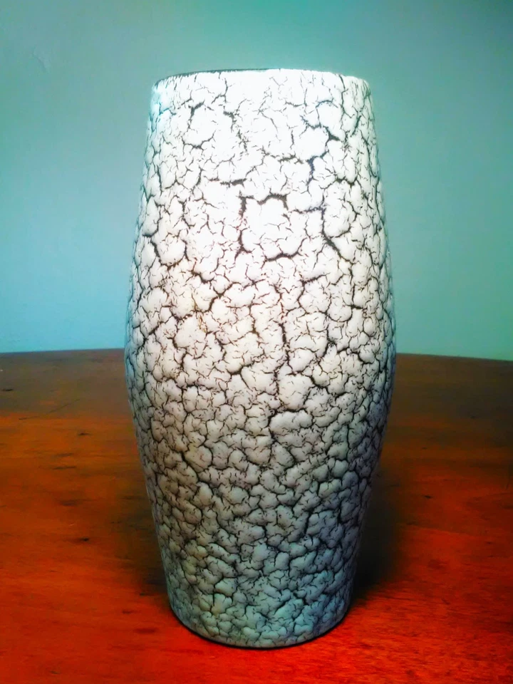 Jasba Keramik Vase Modernist Brutalist Design asymmetrisch Mid Century Vintage