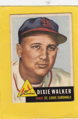 1953 Topps #190 Dixie Walker St. Louis Cardinals VG+ Very Good Plus CO #22719