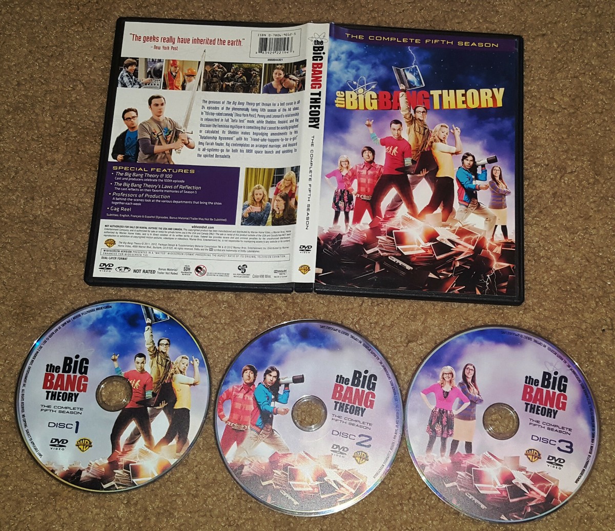 The Big Bang Theory Season 5/Fifth/5th DVD Comedy Full/Complete 3