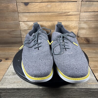 Cole Haan Grand OS Mens Shoes Sz 12 M‎ Gray Stitchlite Wingtip Oxfords Comfort Cole Haan Original Grand OS Stitchlite Shoes Mens Size 12M  main image 2