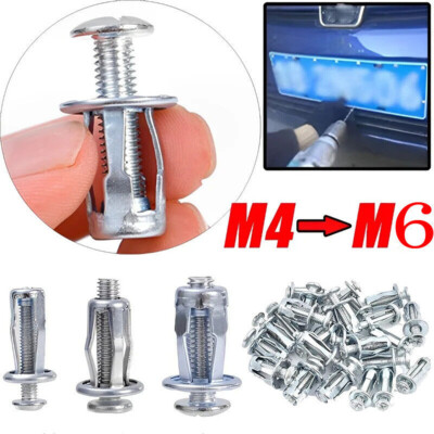 Expansion Screw Petal Nut,Petal Shape Metal Nut with Screws Easy Installation