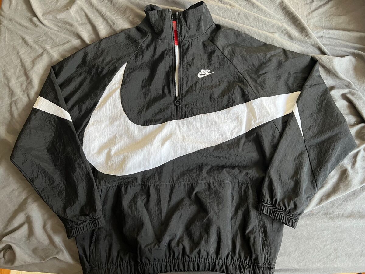 Nike Swoosh Jacket Woven PACKABLE Halfzip windbreaker small Nike Swoosh Jacket Woven PACKABLE Halfzip windbreaker small