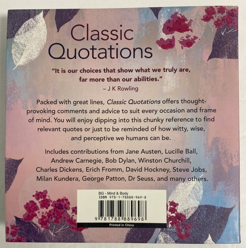 Classic Quotations Memorable Musings That Put Life In Perspective Book 320 Pages - Picture 2 of 6