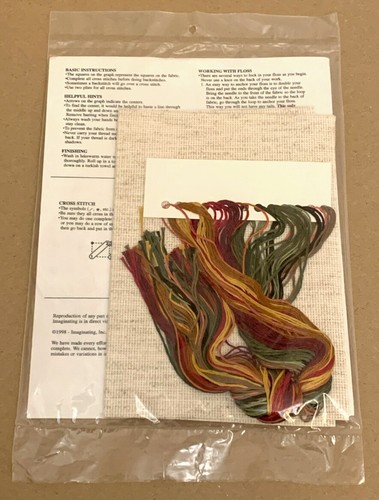 Imaginating "Rooster" Cross Stitch Sampler Kit NIP 7" x 12.5" - Picture 2 of 2